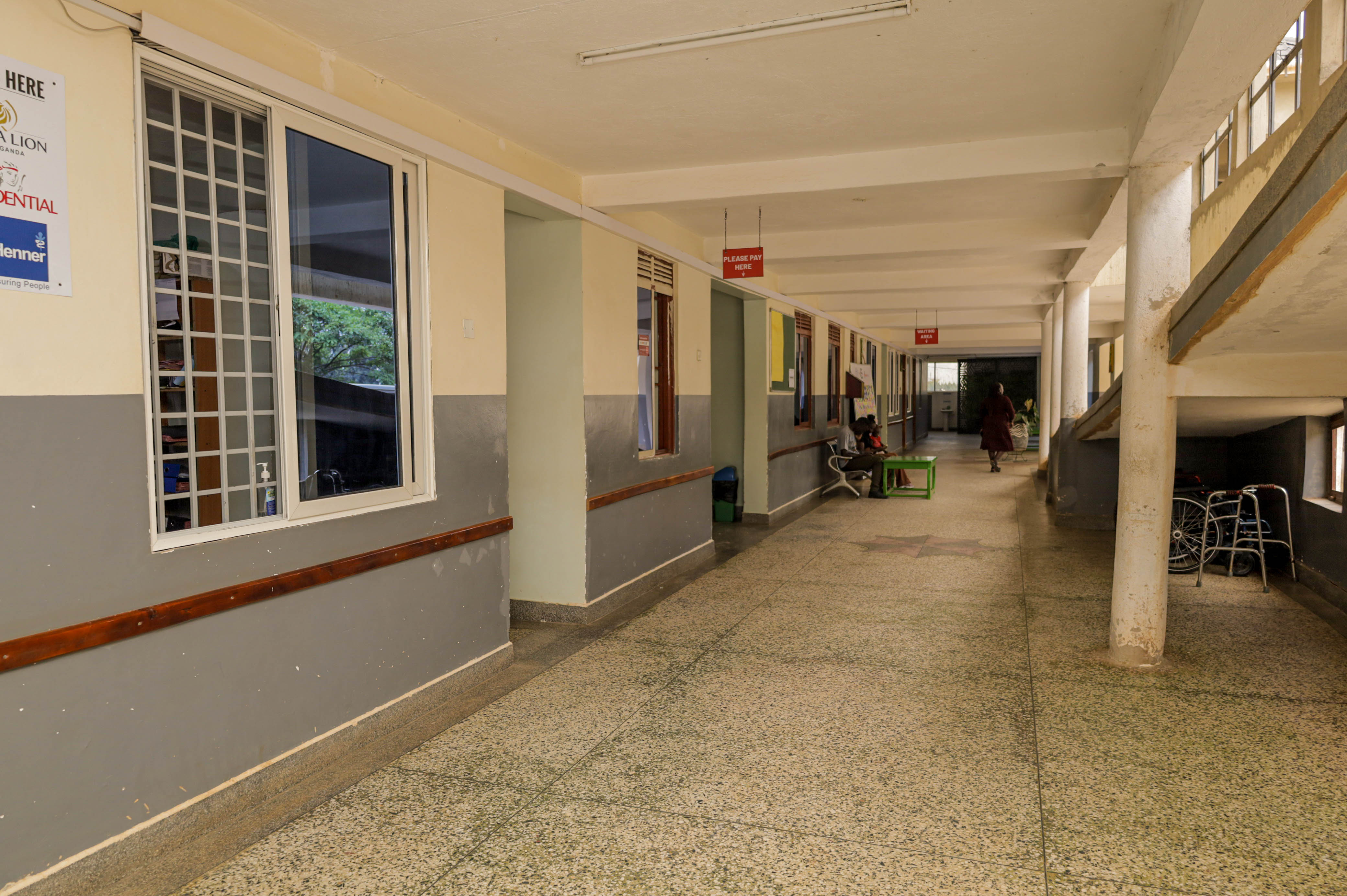 Hospital corridor at Trinity International Medical and Surgical Centre