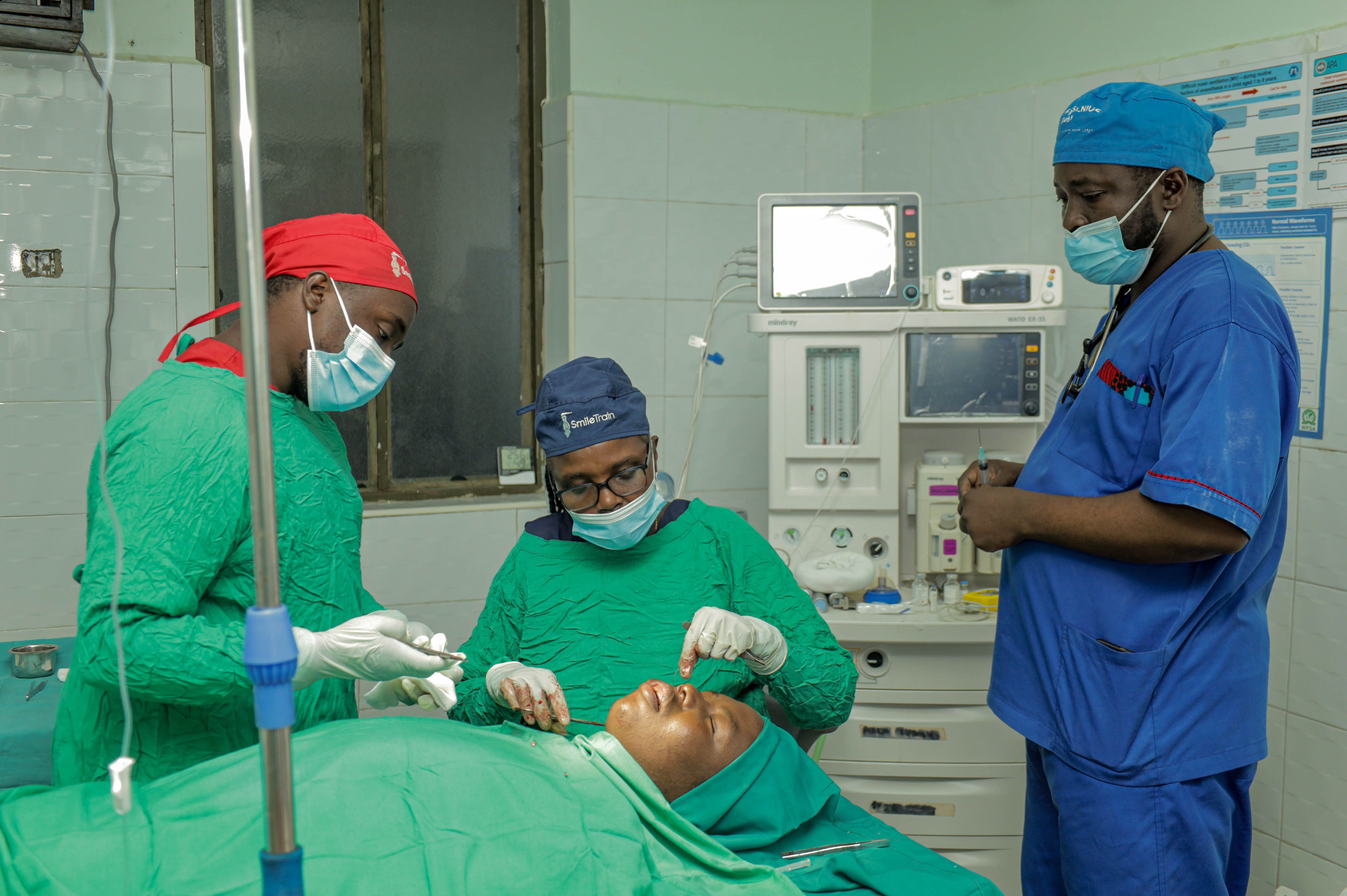 Trinity surgical team at work in theatre